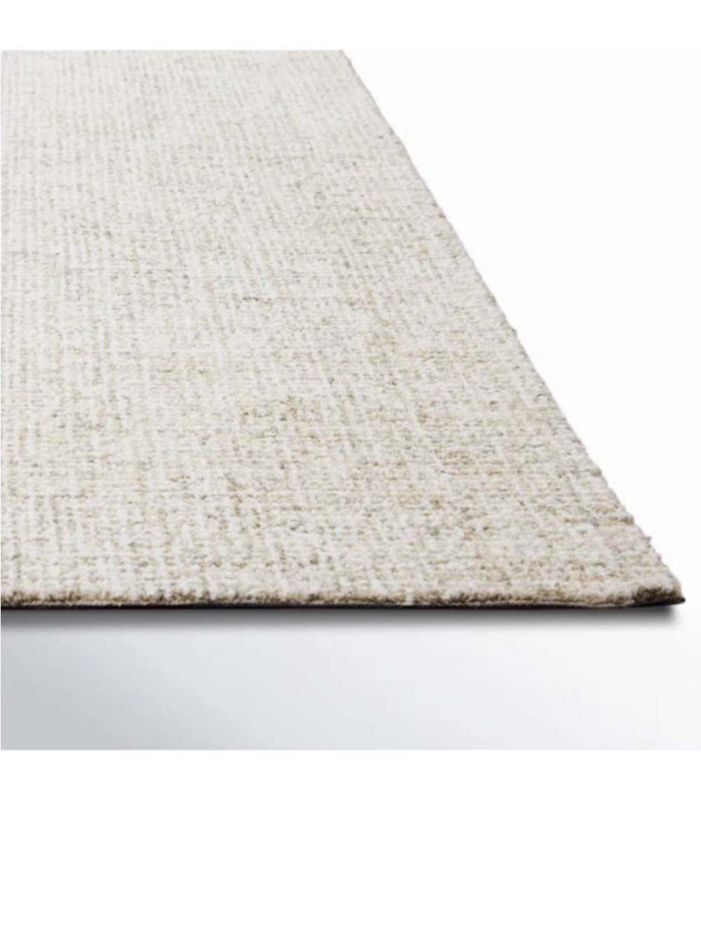 Neutral Linen Runner Rug - Light Beige - Picture 3 of 4